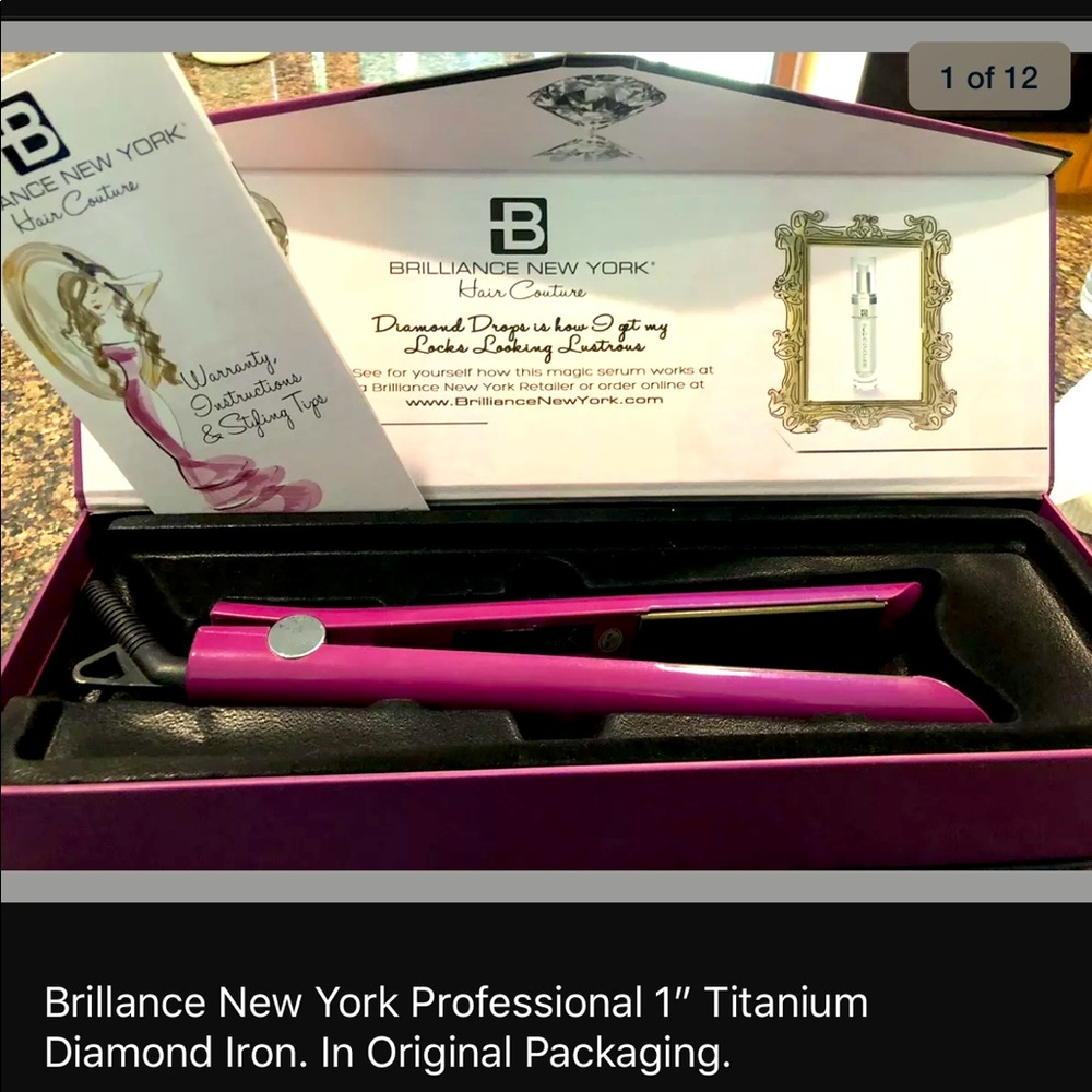 Titanium 1” flat iron curler